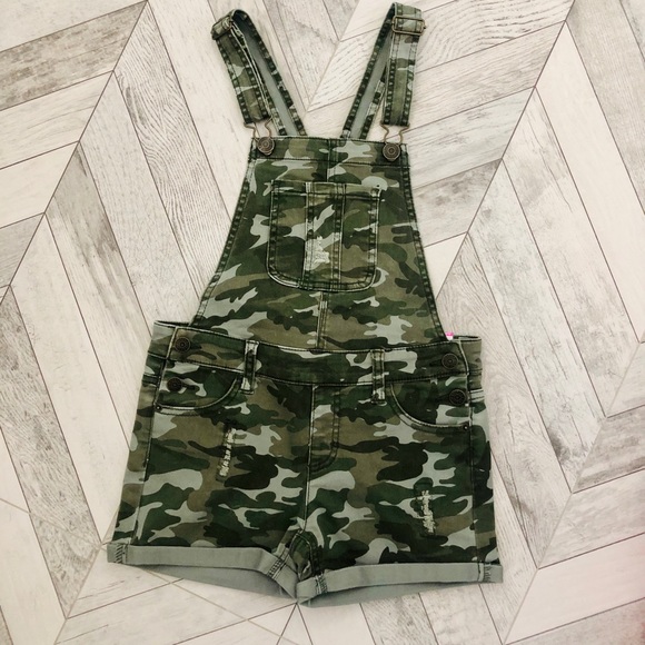 camo overalls girls